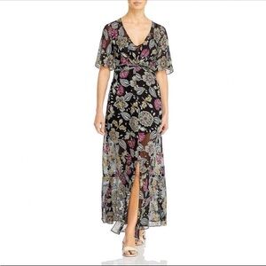 Rag and Bone Floral Black Maxi Dress Size 2